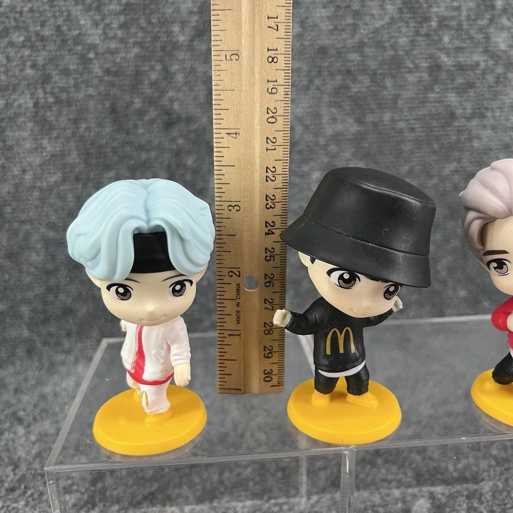 Lot Of 6 McDonald's Tiny Tan BTS 2025 Encore Happy Meal Toy Figures RM Suga Jung
